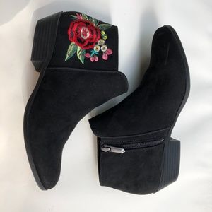 Sam Edelman Petty Embroidered Booties Women Size 5